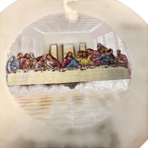 The Last Supper Vintage Decorative Collectors Plate With 22 KT Gold Trim - Picture 3 of 5